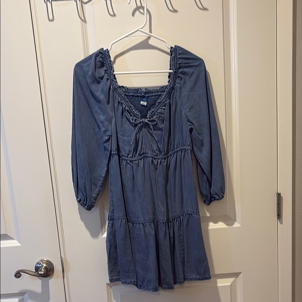 Women's Blue Denim Mini Dress